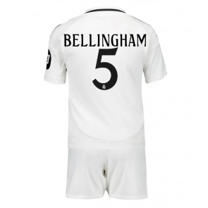 Billiga Real Madrid Jude Bellingham #5 Hemmatröja Barn 2024-25 Kortärmad (+ Korta byxor)